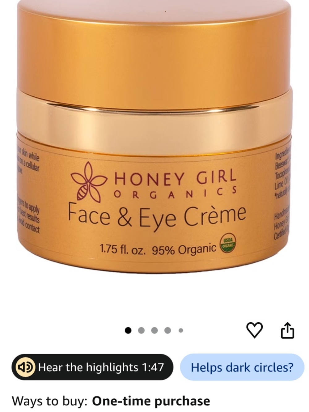Face & Eye Crème — Gold